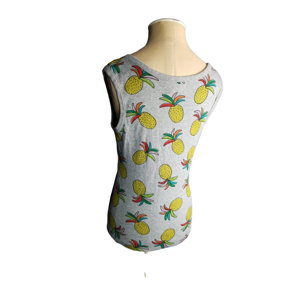 Hannah Andersson Gray with Pineapple Print Organic Cotton Size Small
